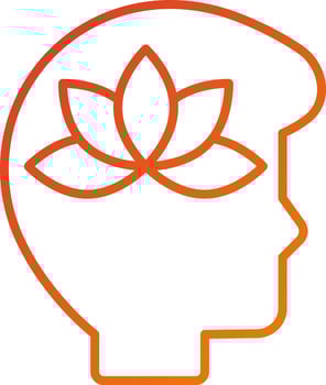Meditation Icon Style vector