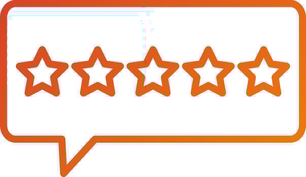 5 Stars Icon Style vector
