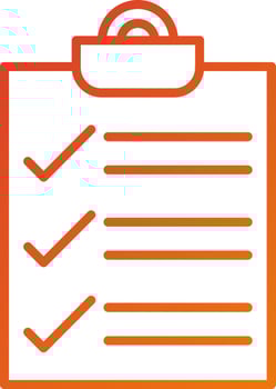 Completed Survey Icon Style vector