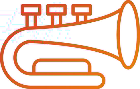Horn Trumpet Icon Style vector