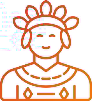 Shaman Icon Style vector