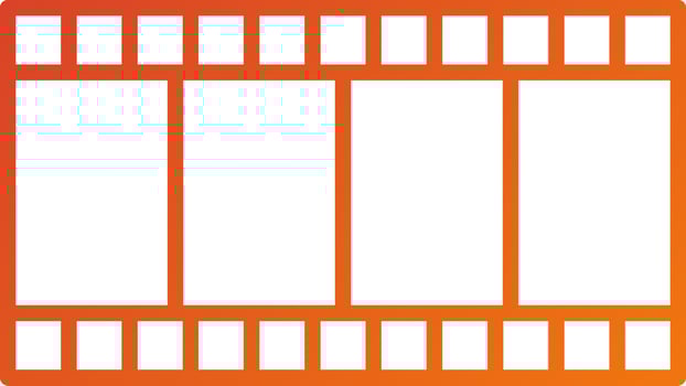 Film Reel Icon Style vector
