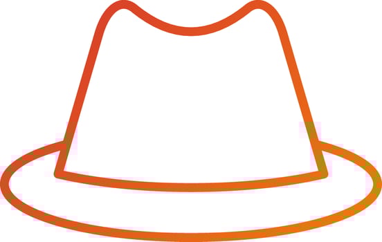 Cowboy Hat Icon Style vector
