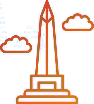 Obelisk Of Buenos Aires Icon Style vector