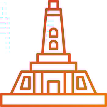 Newzealand Monument Icon Style vector
