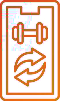 Data Synchronization Icon Style vector