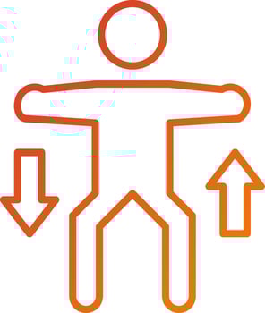 Squat Icon Style vector