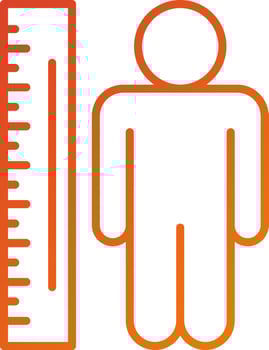 Body Mass Index Icon Style vector