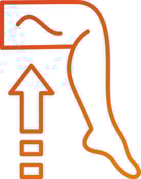 Leg Muscle Icon Style vector