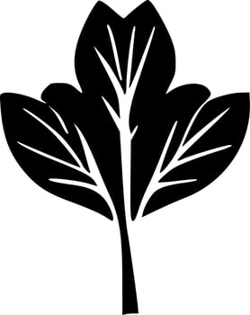 black plant icon vector