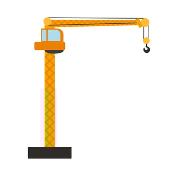 Special machines for construction work. Forklifts, concrete mixer, cranes, excavators, tractors, bulldozers, trucks vector