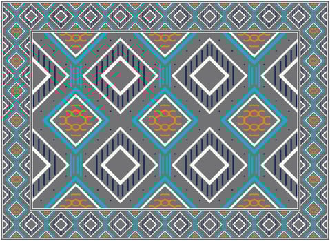 Carpet Persian rug modern living room, Motif Ethnic seamless Pattern Boho Persian rug living room African Ethnic Aztec style design for print fabric Carpets, towels, handkerchiefs, vector