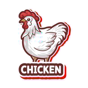 chicken logo vector