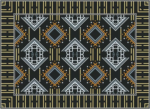 Persian rug patterns, Contemporary modern Persian rug, African Ethnic Aztec style design for print fabric Carpets, towels, handkerchiefs, scarves rug, vector
