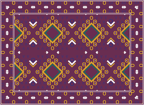 Modern decorating with oriental rugs, Motif Ethnic seamless Pattern Boho Persian rug living room African Ethnic Aztec style design for print fabric Carpets, towels, handkerchiefs, scarves rug, vector