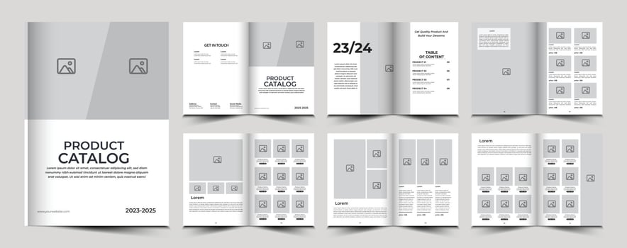 Product catalog or catalogue template design vector