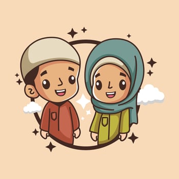 muslim vector art