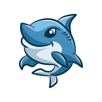 cute shark vector