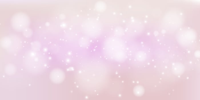 White bokeh lights with glowing particles. vector