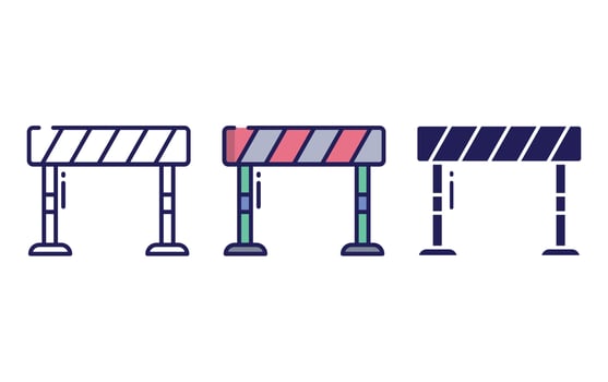 Barrier vector icon