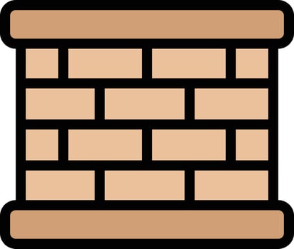 Bricks wall Vector Icon Design Illustration