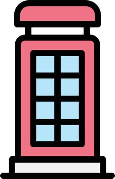 Phone booth Vector Icon Design Illustration