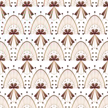 Art deco seamless pattern. Luxury geometric nouveau wallpaper, elegant classic retro ornament. Vector abstract