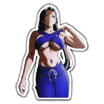 Sexy Anime in Blue png