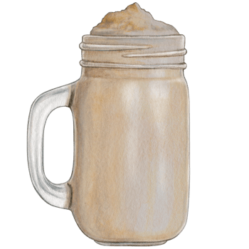 watercolor hand drawn milkshake png