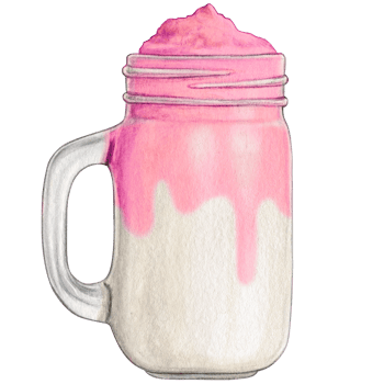 watercolor hand drawn milkshake png