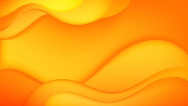 Abstract Gradient Yellow Orange liquid Wave Background vector
