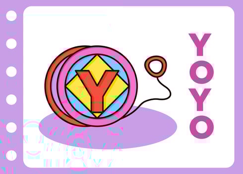 yo-yo toy cartoon free vector