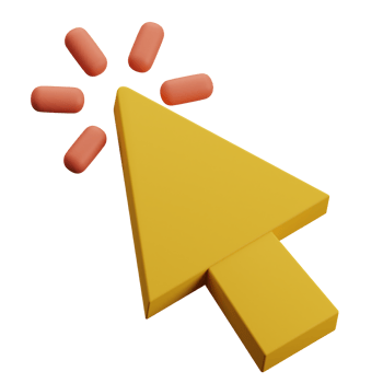cursor clicking 3d icon png