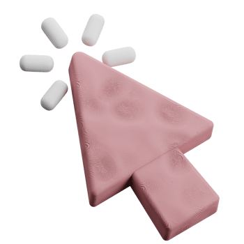 cursor clicking 3d icon png