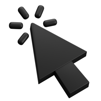 cursor clicking 3d icon png