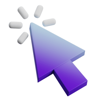 cursor clicking 3d icon png