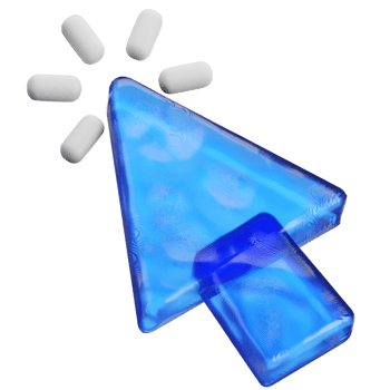cursor clicking 3d icon png