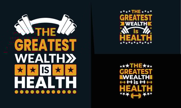 best gym and fitness t shirt design design for inspiration vector