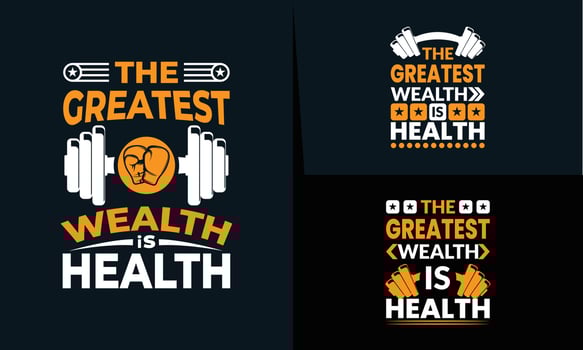 best gym and fitness t shirt design design for inspiration vector