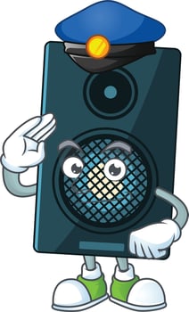 Cartoon character of sound system vector