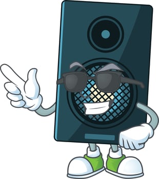 Cartoon character of sound system vector