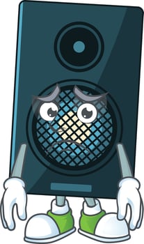 Cartoon character of sound system vector