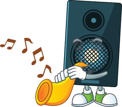 Cartoon character of sound system vector