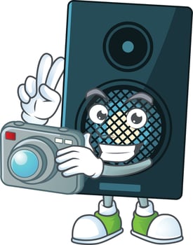 Cartoon character of sound system vector