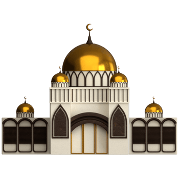 Mosque 3D render png