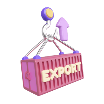 Export 3D Illustration Icon png