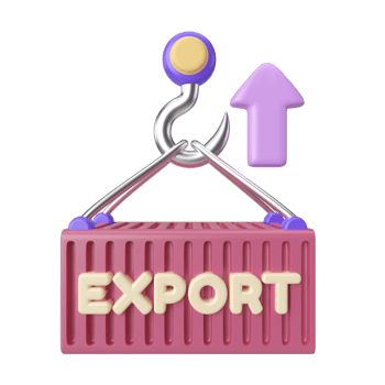 Export 3D Illustration Icon png