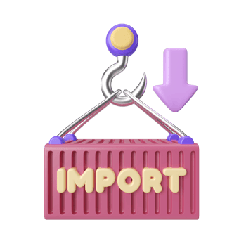 Import 3D Illustration Icon png