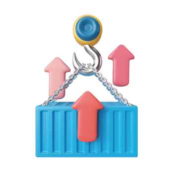 Export 3D Illustration Icon png