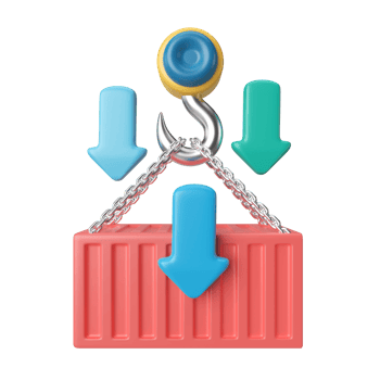 Import 3D Illustration Icon png